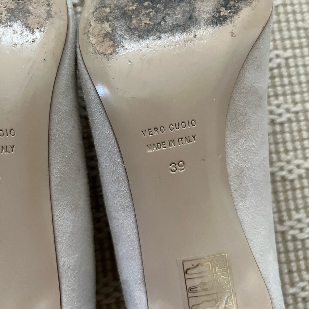 Barneys New York Suede Pointy Toe Pumps - Picture 7 of 11